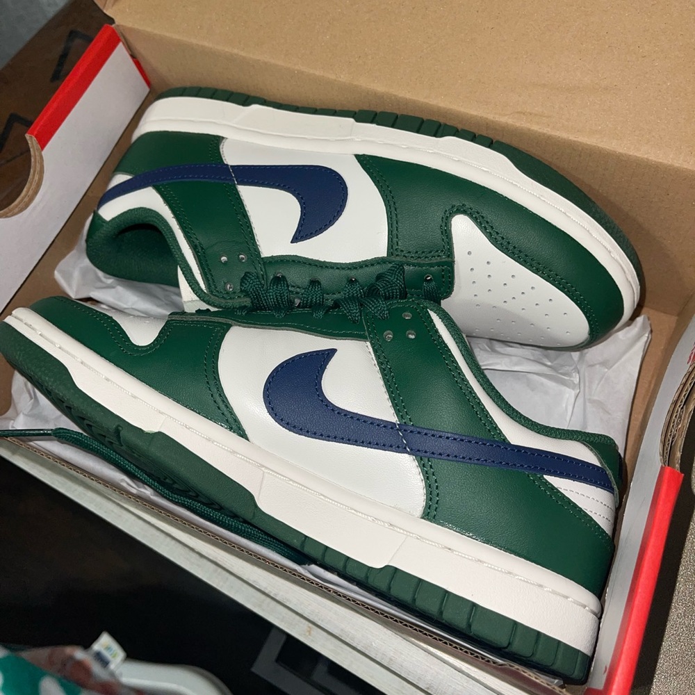 Gorge Green and Navy Nike Dunk Low